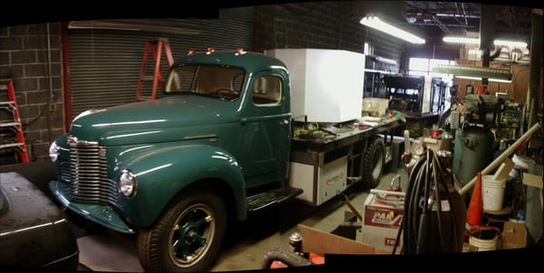 Big Green Truck Pizza by null