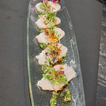 Marssa - Yellowtail Carpaccio w/chili oil & chimichurri sauce - Sushi Bars Near Me - Henderson, Nevada