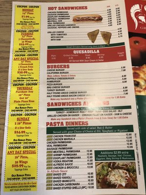 Menu photo 3 Old Roman Pizza Bensalem, PA Menu photo 3 Old Roman Pizza Bensalem, PA