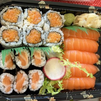 Wasabi4 - Salmon Sushi Combo - Sushi Bars Near Me - Newtown Square, Pennsylvania Wasabi4 - Salmon Sushi Combo - Sushi Bars Near Me - Newtown Square, Pennsylvania