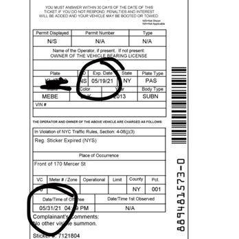 Pristine Mitsubishi - Tickets I received due to pristine Mitsubishi never giving me a Registration - Car Dealers Near Me - Commack, New York