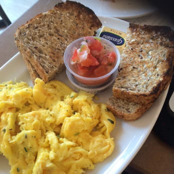 Luna Bakery Cafe - Herb Scrambled Eggs w/ Multigrain Toast - Cafes Near Me - Cleveland, Ohio