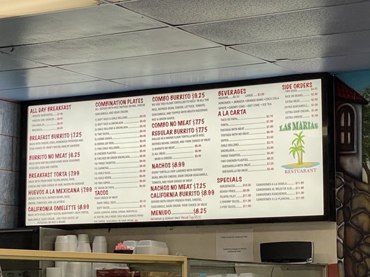 Menu photo 7 Las Marias Monrovia, CA