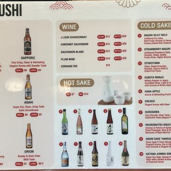 Satoshi Sushi - Drink menu - Japanese Near Me - Fountain Valley, California