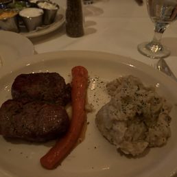 Butterfly filet, carrot & mashed potato