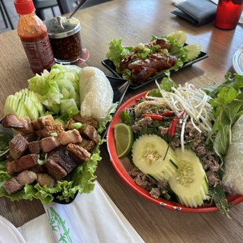 Spicy Joi - Crispy Pork Belly Combo Beef Laab 2 Sausage Links - Sandwiches Near Me - Concord, California Spicy Joi - Crispy Pork Belly Combo Beef Laab 2 Sausage Links - Sandwiches Near Me - Concord, California