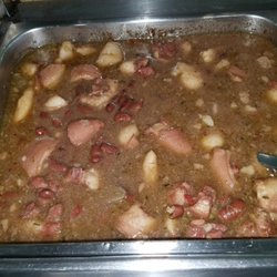 Scaddles Caribbean Fuzion Restaurant - Stewed peas with pigs tail