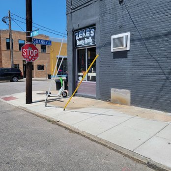 Zeke's  -  street corner with a stop sign on the corner - Coffee & Tea Near Me - Norfolk, Virginia