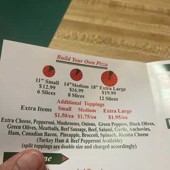 Tony's Pizza - Menu - Pizza Near Me - Saint Augustine, Florida