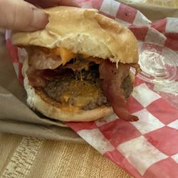 Brenda's Burgers - Bacon & cheddar cheese