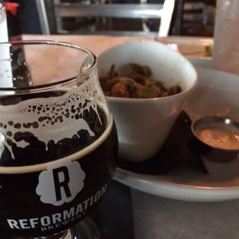 B&B Tavern - Stark stout from Reformation & fried Jalapeños. Must try! - New American Near Me - Canton, Georgia B&B Tavern - Stark stout from Reformation & fried Jalapeños. Must try! - New American Near Me - Canton, Georgia