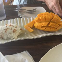 Mango sticky rice. Mango sticky rice.
