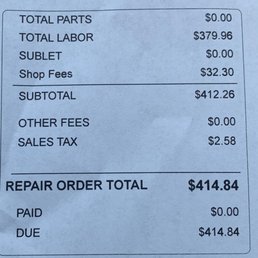 Repair Order Ticket Repair Order Ticket