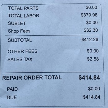 Midas - Repair Order Ticket - Tires Near Me - Columbia, South Carolina Midas - Repair Order Ticket - Tires Near Me - Columbia, South Carolina