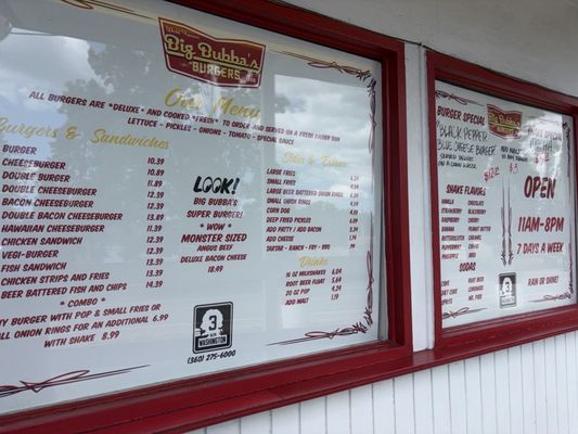 Menu photo 1 Big Bubba’s Burgers Allyn, WA