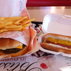KFC - Cheeseburger Combo, Regular Coney.