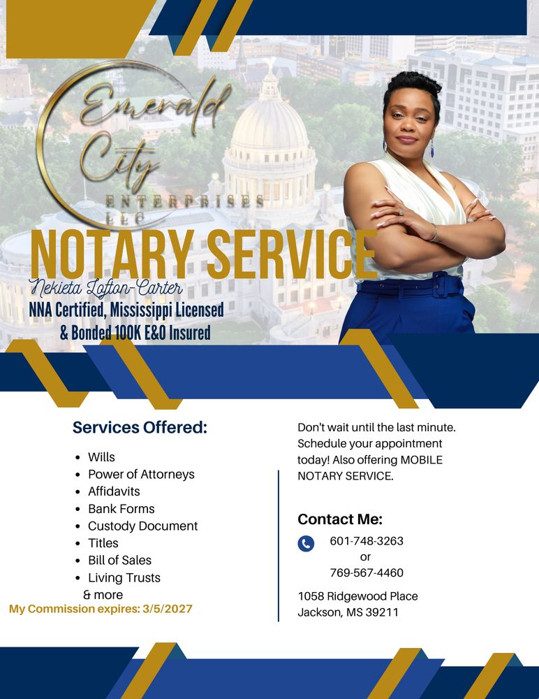 EMERALD CITY ENTERPRISES 1058 Ridgewood Pl, Jackson, Mississippi