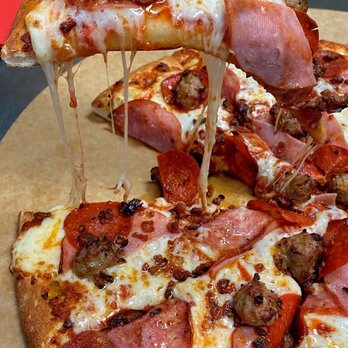 Pizza Guys - all meat cheese pull - Pizza Near Me - Corona, California Pizza Guys - all meat cheese pull - Pizza Near Me - Corona, California