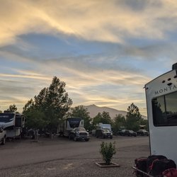 New Frontier RV Park - Beautiful sunset in June 2022. F and G Road sites.