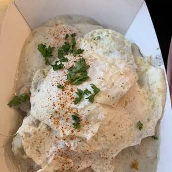 Biscuit Bitch - Easy Bitch - 2 eggs over easy, biscuit and sausage gravy. - Breakfast & Brunch Near Me - Seattle, Washington Biscuit Bitch - Easy Bitch - 2 eggs over easy, biscuit and sausage gravy. - Breakfast & Brunch Near Me - Seattle, Washington