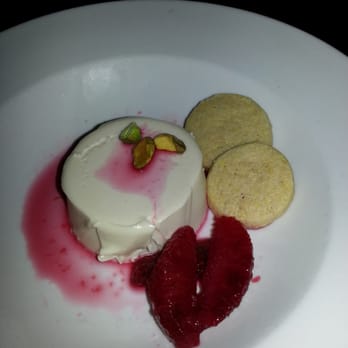 La Posta - Panna Cotta with blood oranges and polenta cookies, super yum! - Italian Near Me - Santa Cruz, California La Posta - Panna Cotta with blood oranges and polenta cookies, super yum! - Italian Near Me - Santa Cruz, California