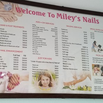 Miley's Nails - Menu - Nail Salons Near Me - Honolulu, Hawaii