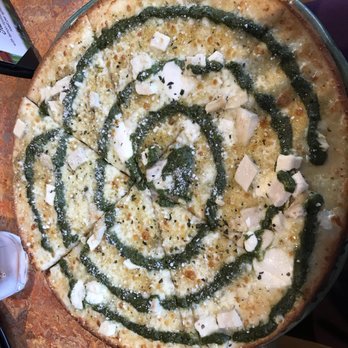 SPIN! Pizza - The pesto chicken on gluten free crust! - Pizza Near Me - Omaha, Nebraska SPIN! Pizza - The pesto chicken on gluten free crust! - Pizza Near Me - Omaha, Nebraska