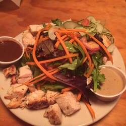 The Harp On Church - Salad. Added chicken good. Regular balsamic SOO good needed a bunch more however Lemon soy special dressing:P