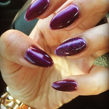 First Nails - Queen of grape with some sparkle! - Nail Salons Near Me - Rio Rancho, New Mexico