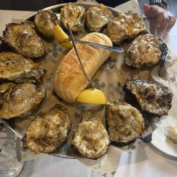 French Market Bistro - Oysters topped with crab meat - French Near Me - Baton Rouge, Louisiana French Market Bistro - Oysters topped with crab meat - French Near Me - Baton Rouge, Louisiana