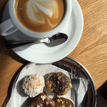 Prince Coffee House - Macchiato with some of their superb house made sweets - Coffee & Tea Near Me - Bronx, New York Prince Coffee House - Macchiato with some of their superb house made sweets - Coffee & Tea Near Me - Bronx, New York