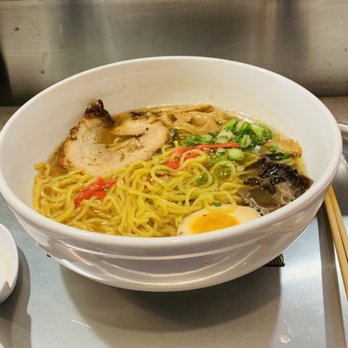 Ramen 369 - Ramen noodles soup w/ pork, boiled egg, mushrooms & vegetables. - Ramen Near Me - Delray Beach, Florida