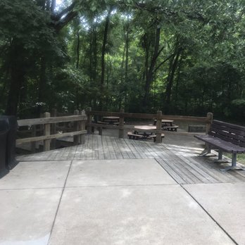 Johnson's Shut-Ins State Park - Picnic area by the store and trail leading to river access. - Parks Near Me - Lesterville, Missouri