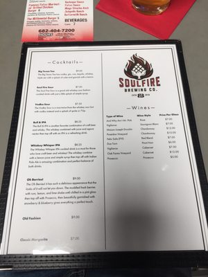 Menu photo 4 Soul Fire Brewing Roanoke, TX