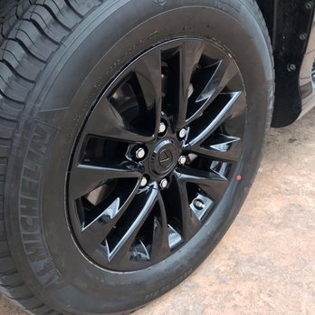 Texas Custom Wraps - Gloss black powder coated wheels for Lexus of dominion dealership. - Vehicle Wraps Near Me - Boerne, Texas Texas Custom Wraps - Gloss black powder coated wheels for Lexus of dominion dealership. - Vehicle Wraps Near Me - Boerne, Texas