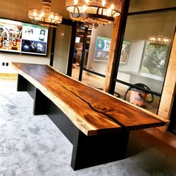 16ft single-slab Live Edge Conference Table