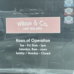 Wilson & Company Barber Shop - Hours and contact number
