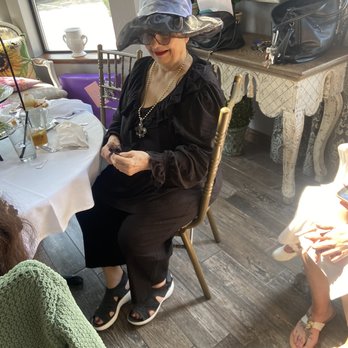 Inspirations Eatery And Events - My mom enjoying herself at the tea room. - Gift Shops Near Me - Edmond, Oklahoma Inspirations Eatery And Events - My mom enjoying herself at the tea room. - Gift Shops Near Me - Edmond, Oklahoma