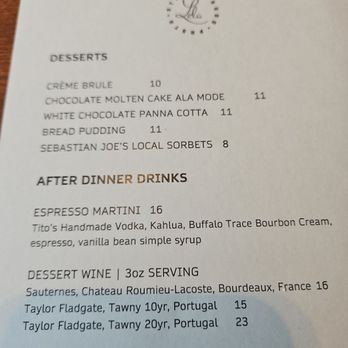 Lela - Dessert menu - New American Near Me - Minneapolis, Minnesota Lela - Dessert menu - New American Near Me - Minneapolis, Minnesota