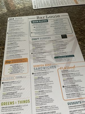 Menu photo 3 Bar Louie - North Shore Pittsburgh, PA