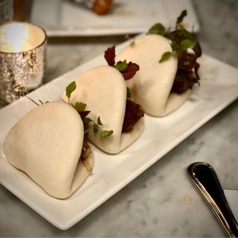 Wonderbar Beacon - three buns on a white plate - Cocktail Bars Near Me - Beacon, New York Wonderbar Beacon - three buns on a white plate - Cocktail Bars Near Me - Beacon, New York