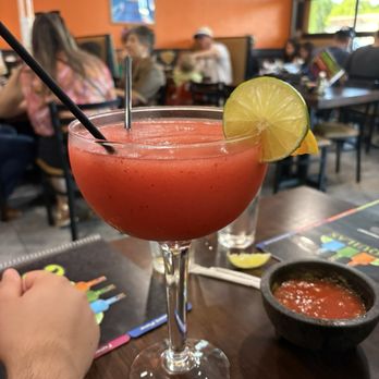 3 Tequilas - Strawberry margarita - Mexican Near Me - Tulsa, Oklahoma