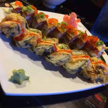 Sushimono - On the back end, a minions roll, and a crazy roll, I added cream cheese and jalapeños to the crazy. Both were delicious. - Japanese Near Me - Fair Oaks, California Sushimono - On the back end, a minions roll, and a crazy roll, I added cream cheese and jalapeños to the crazy. Both were delicious. - Japanese Near Me - Fair Oaks, California