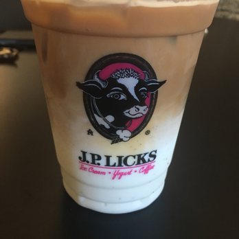 J P Licks - Coolidge Corner - Iced latte? Looks like macchiato but whatever, it rocked! - Ice Cream & Frozen Yogurt Near Me - Brookline, Massachusetts