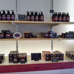 Inside the store.