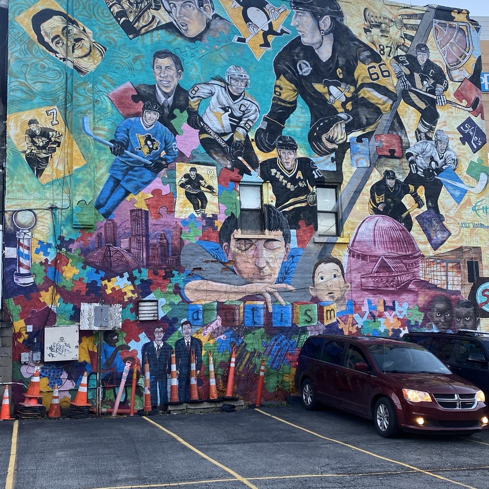 Great mural on the exterior wall Great mural on the exterior wall