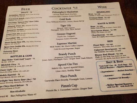 Menu photo 6 Old Ship Saloon San Francisco, CA Menu photo 6 Old Ship Saloon San Francisco, CA