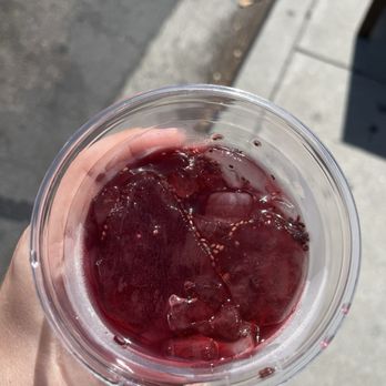 Mesa Agricola - Hibiscus tea with chia seeds - Tacos Near Me - Escondido, California Mesa Agricola - Hibiscus tea with chia seeds - Tacos Near Me - Escondido, California