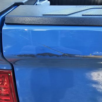Driven Collision - Scratch on tailgate - Body Shops Near Me - Puyallup, Washington Driven Collision - Scratch on tailgate - Body Shops Near Me - Puyallup, Washington