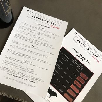 Bourbon Steak - Personalized instruction thought it was a nice touch - Steakhouses Near Me - Glendale, California Bourbon Steak - Personalized instruction thought it was a nice touch - Steakhouses Near Me - Glendale, California